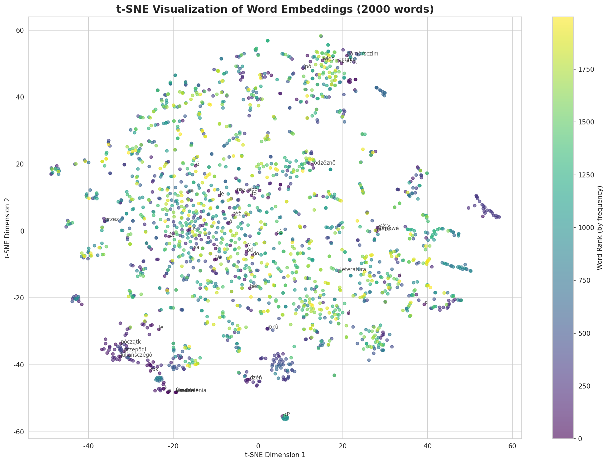 t-SNE Words