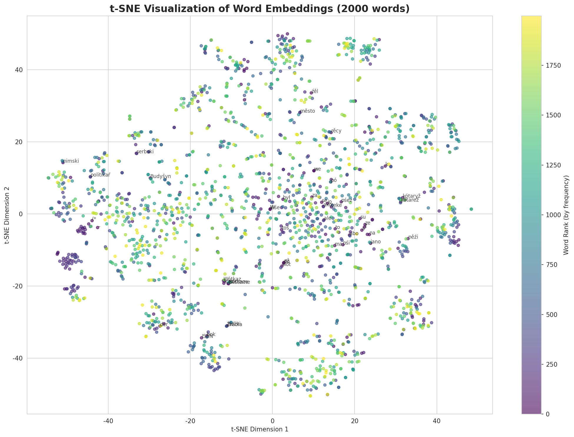 t-SNE Words