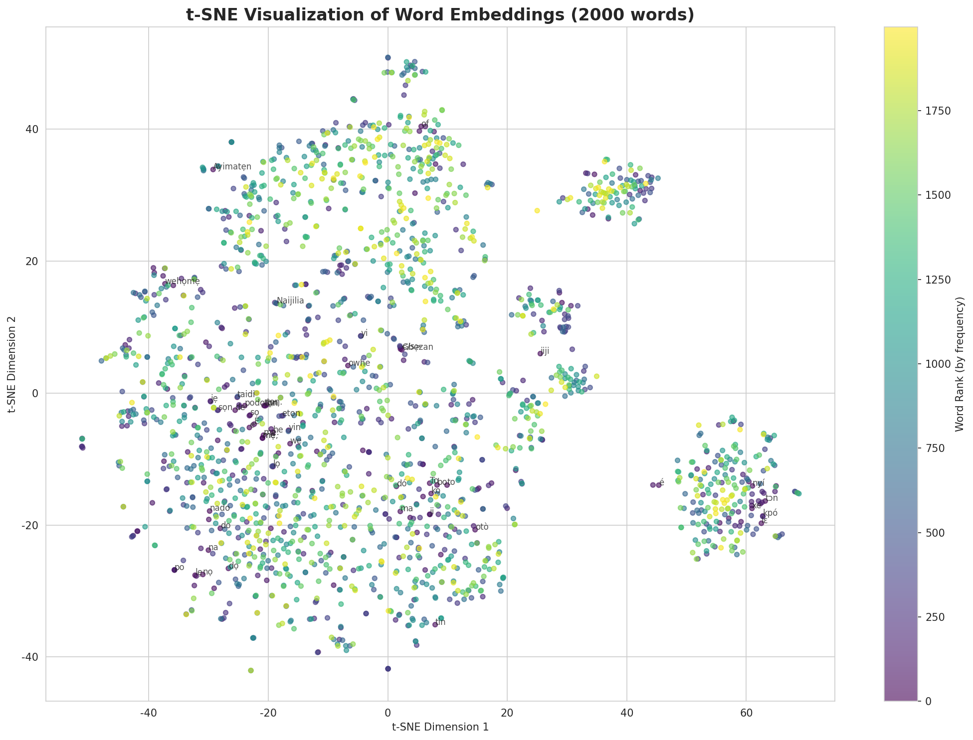 t-SNE Words