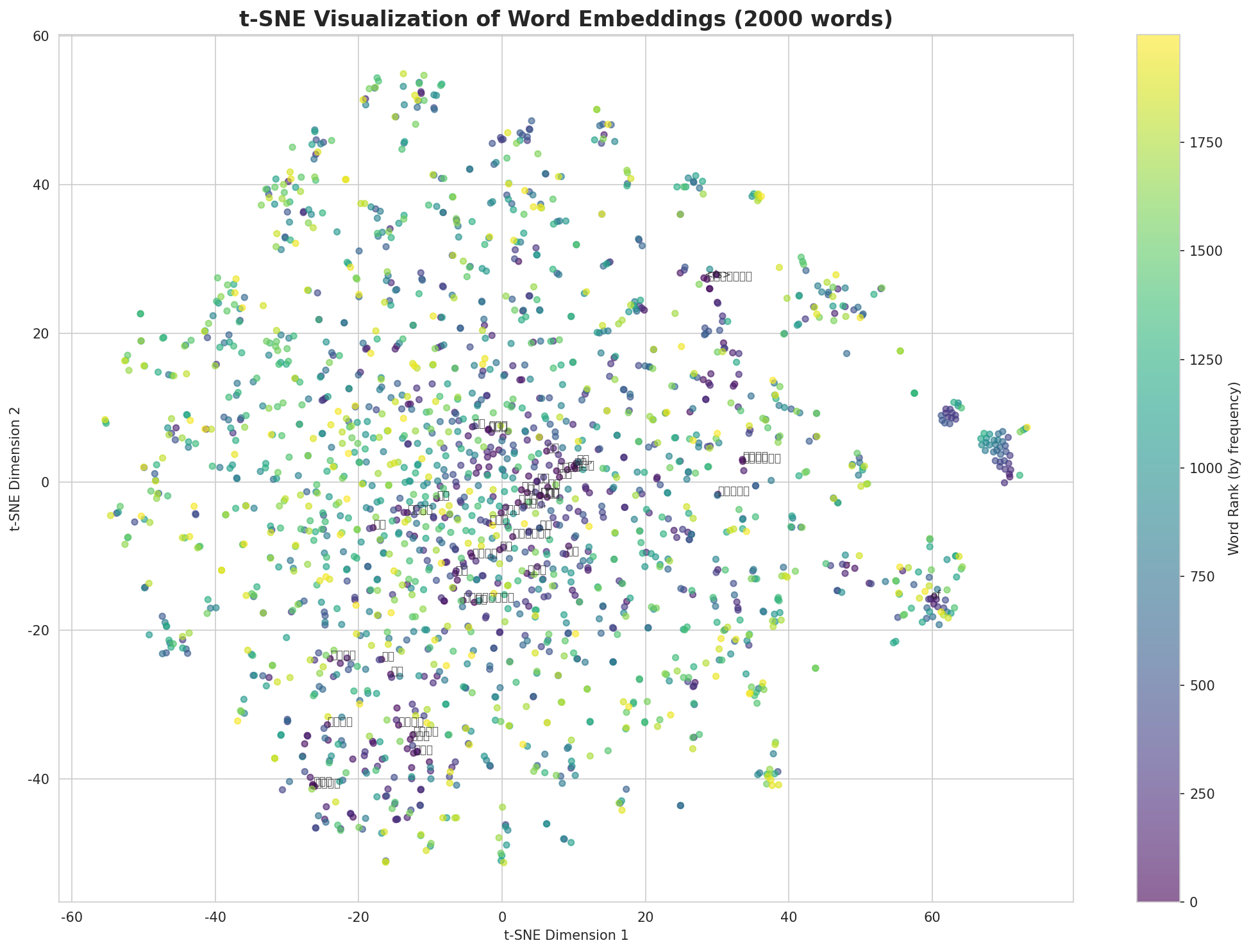 t-SNE Words