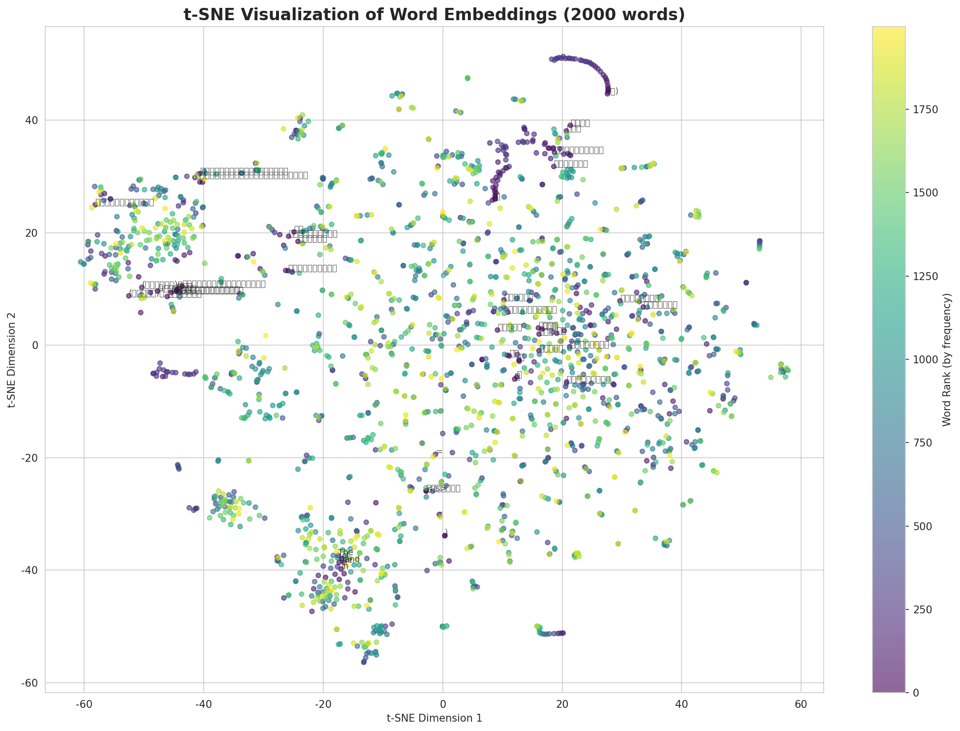 t-SNE Words
