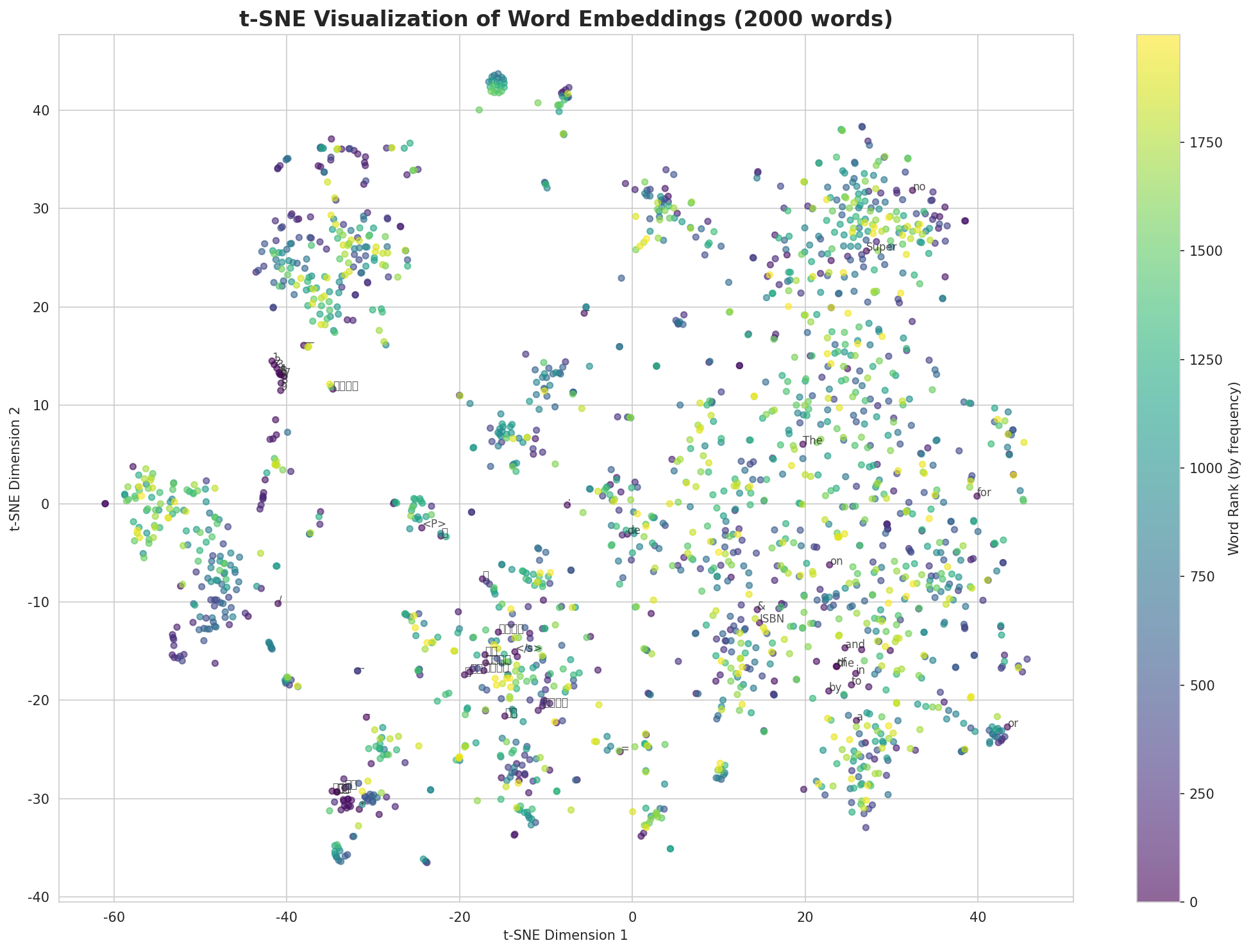 t-SNE Words